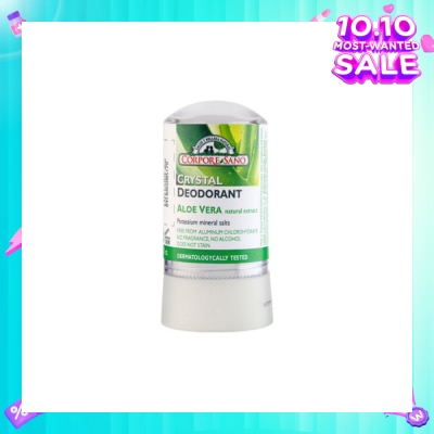 CORPORE SANO Crystal Deodorant Aloe Vera No Stain Fragrance Free Alcohol Free 60g