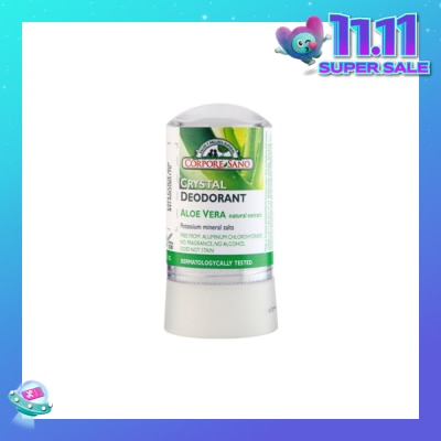 CORPORE SANO Crystal Deodorant Aloe Vera No Stain Fragrance Free Alcohol Free 60g