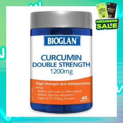 BIOGLAN  Double Strength Curcumin 1200mg 40 Tablets