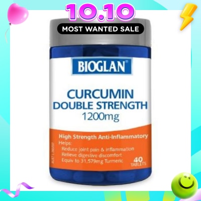 BIOGLAN Double Strength Curcumin 1200mg 40 Tablets image