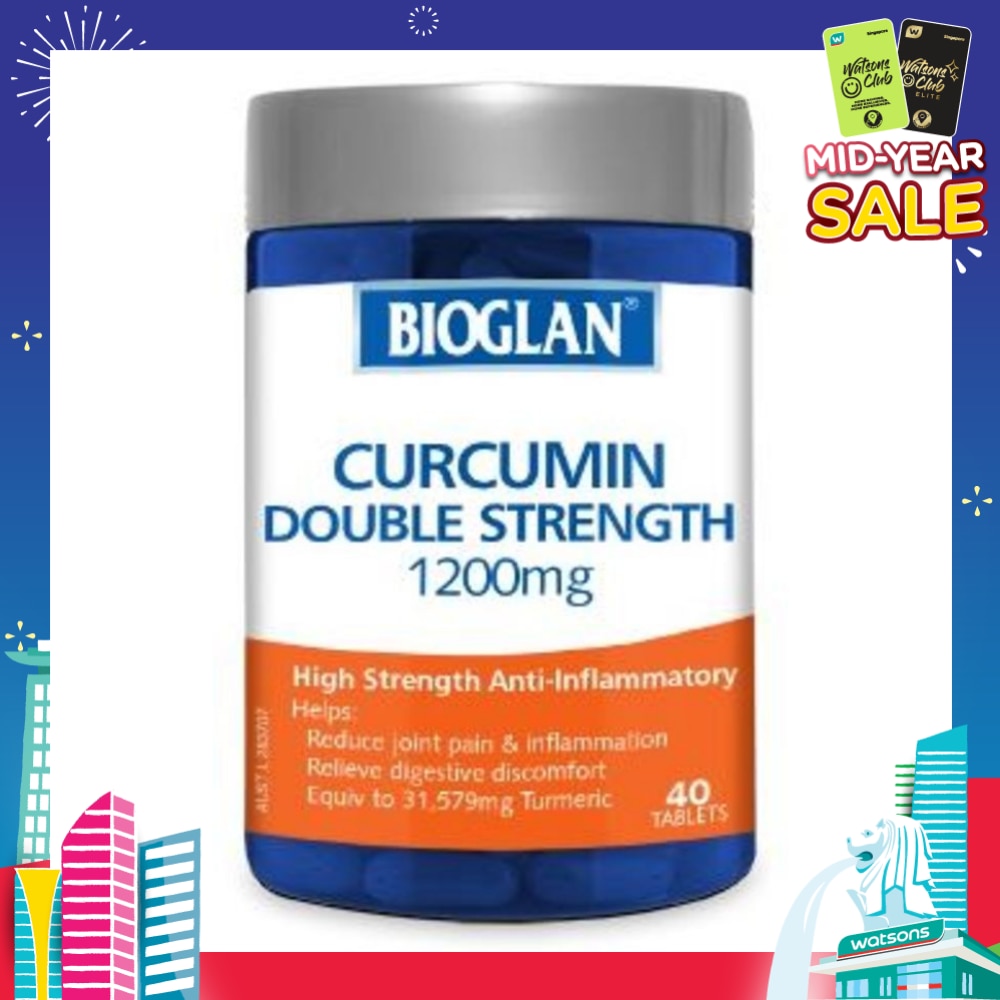  Double Strength Curcumin 1200mg 40 Tablets