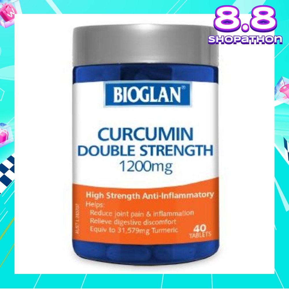  Double Strength Curcumin 1200mg 40 Tablets