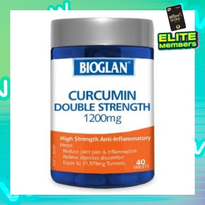 BIOGLAN  Double Strength Curcumin 1200mg 40 Tablets