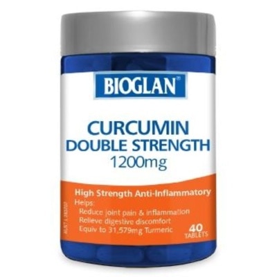 BIOGLAN  Double Strength Curcumin 1200mg 40 Tablets