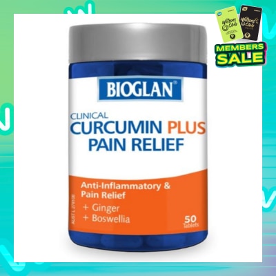 BIOGLAN  Clinical Curcumin + Pain Relief 50 Tablets