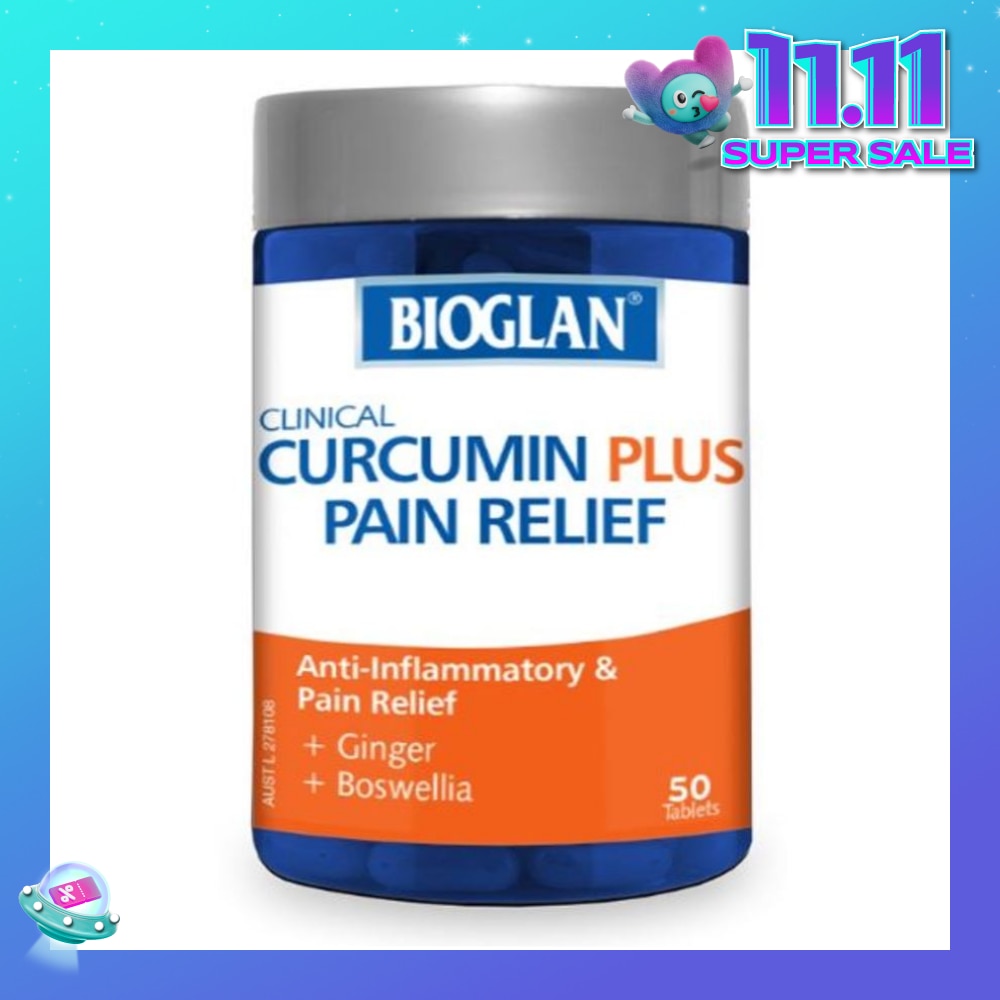  Clinical Curcumin + Pain Relief 50 Tablets