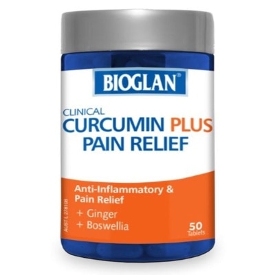 BIOGLAN  Clinical Curcumin + Pain Relief 50 Tablets