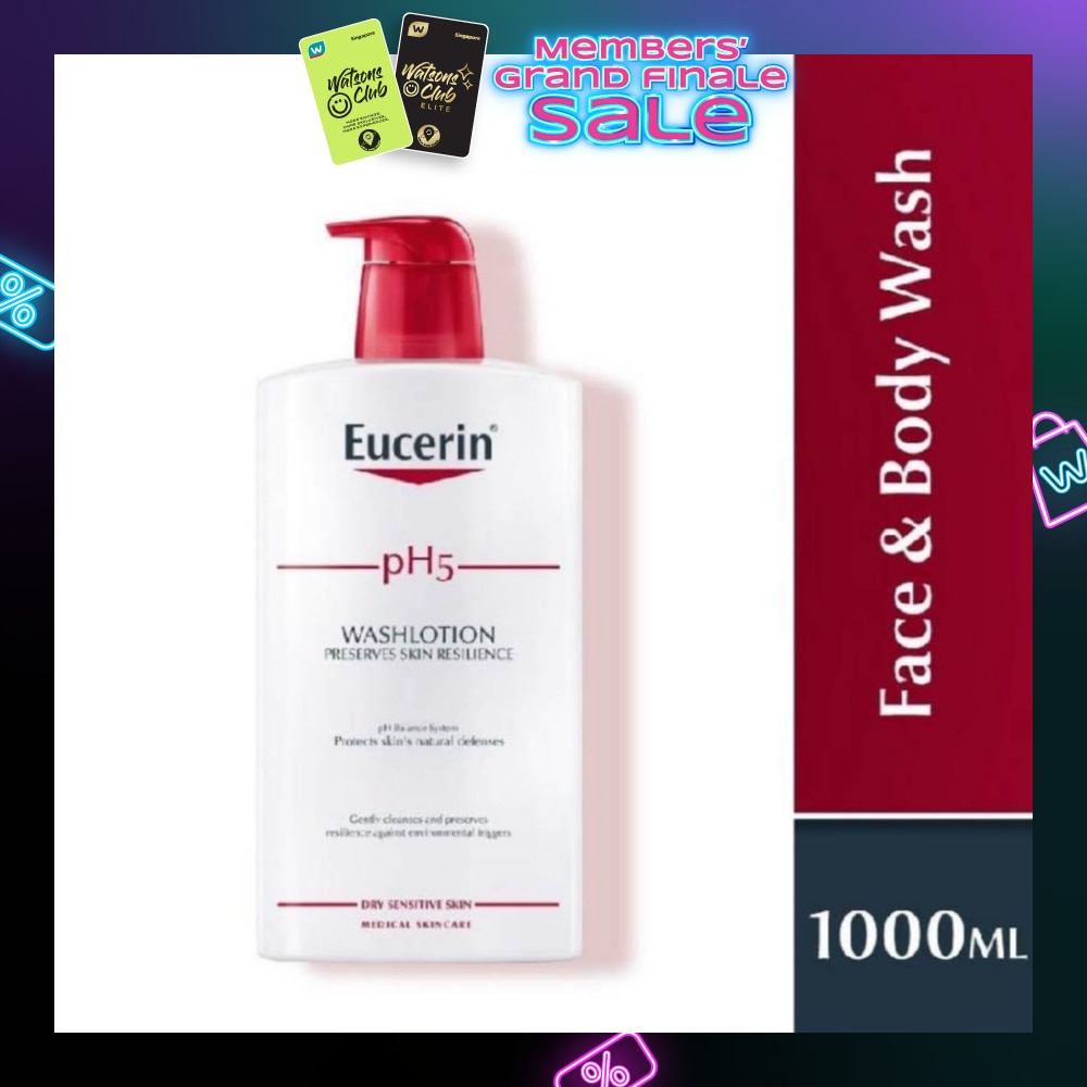pH5 Face & Wash Lotion (For Dry Sensitive Skin + Restores Skin's Natural Defense) 1000ml