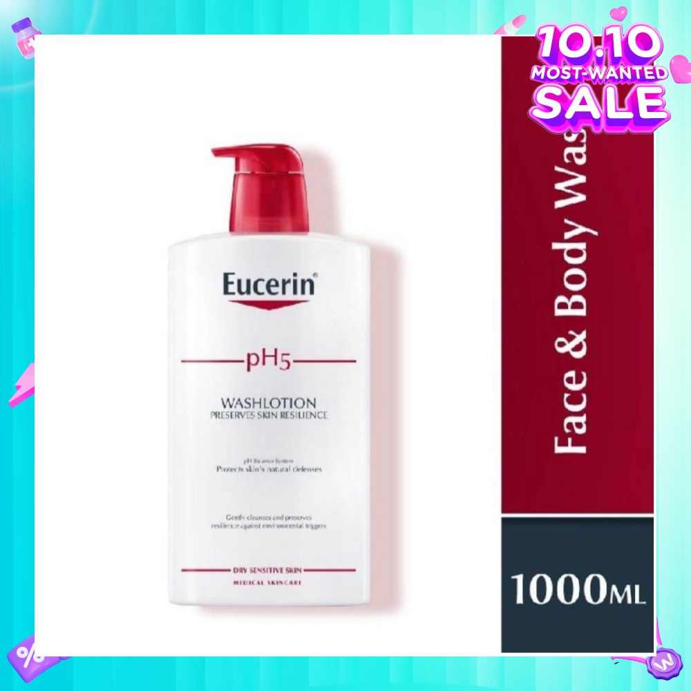 pH5 Face & Wash Lotion (For Dry Sensitive Skin + Restores Skin's Natural Defense) 1000ml