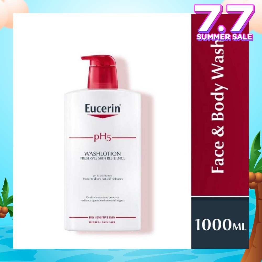 pH5 Face & Wash Lotion (For Dry Sensitive Skin + Restores Skin's Natural Defense) 1000ml