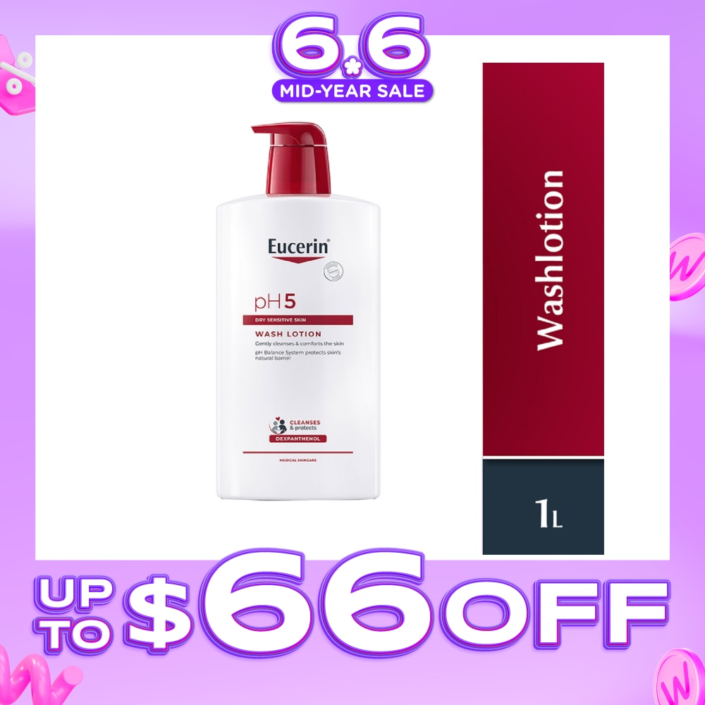 pH5 Face & Wash Lotion (For Dry Sensitive Skin + Restores Skin's Natural Defense) 1000ml