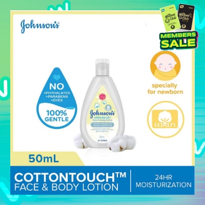 JOHNSON'S Baby Cottontouch Face And Body Lotion Blended With Natural Cotton 50ml