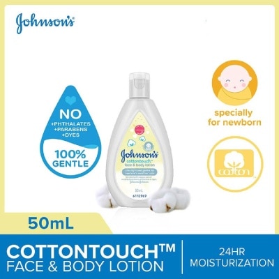 JOHNSON'S BABY Cottontouch Face And Body Lotion Blended With Natural Cotton 50ml