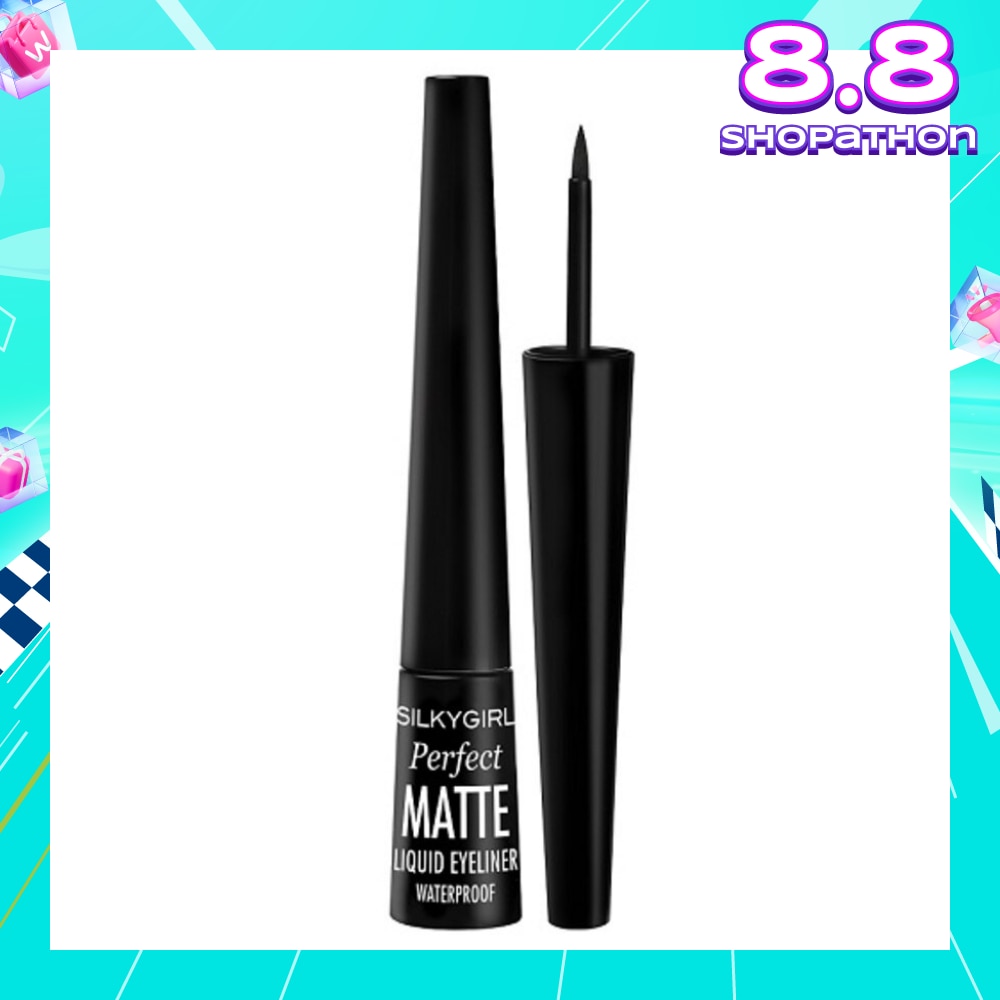 SILKYGIRL Perfect Matte Liquid Eyeliner 01 Matte Black