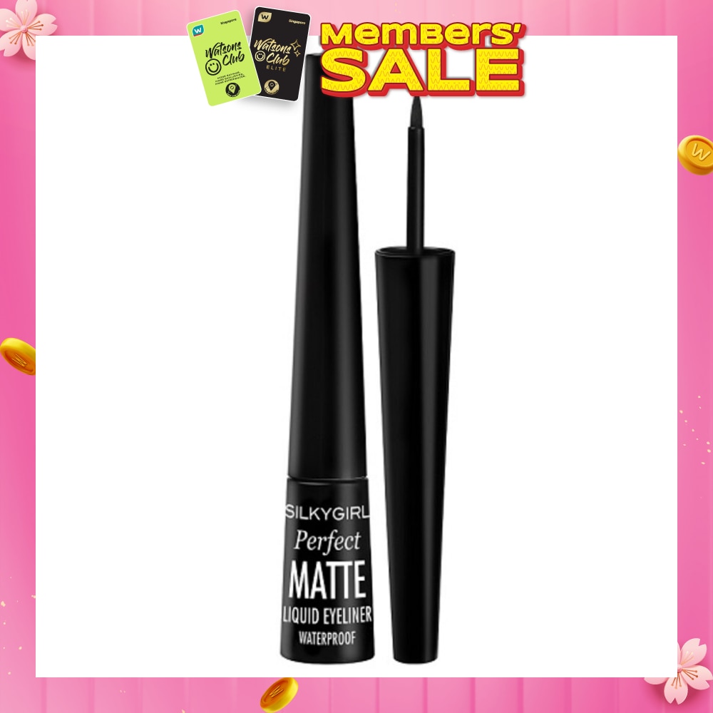 SILKYGIRL Perfect Matte Liquid Eyeliner 01 Matte Black