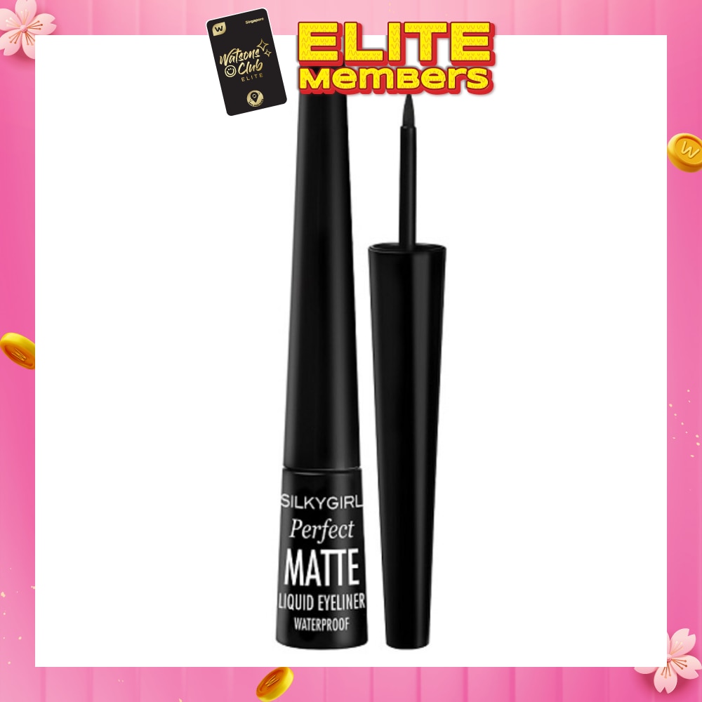 SILKYGIRL Perfect Matte Liquid Eyeliner 01 Matte Black