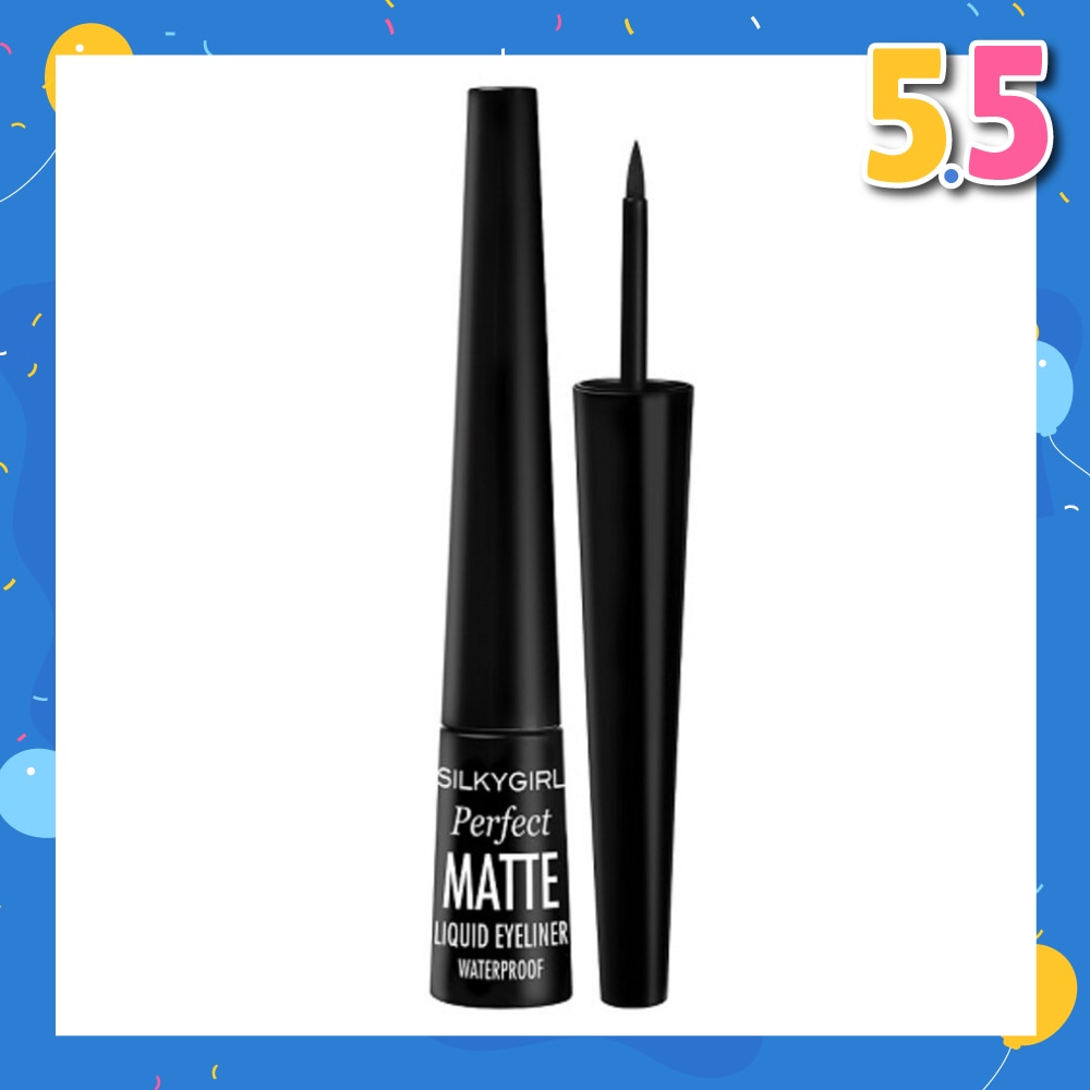 SILKYGIRL Perfect Matte Liquid Eyeliner 01 Matte Black