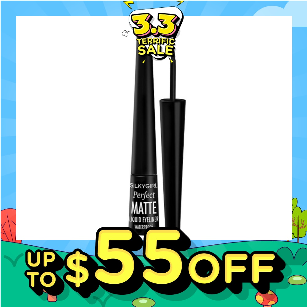SILKYGIRL Perfect Matte Liquid Eyeliner 01 Matte Black
