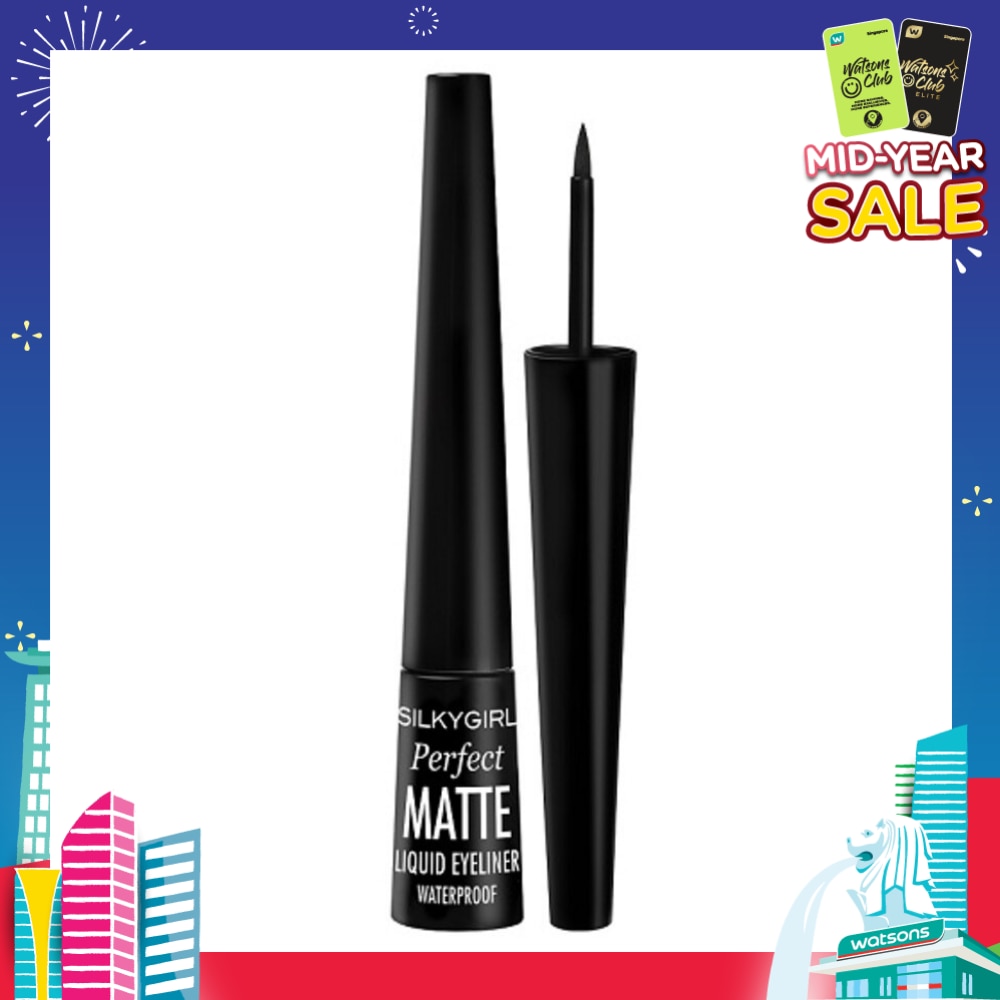 SILKYGIRL Perfect Matte Liquid Eyeliner 01 Matte Black