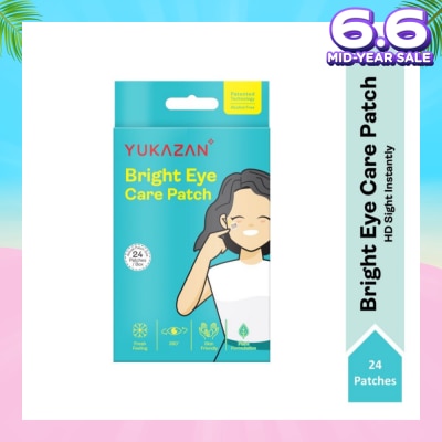 YUKAZAN Bright Eye Care Patch (To Brighten & Moisture Eyes, Eyes Relaxation, Relieve Eye Discomfort & Freshen Up Vision) 24s