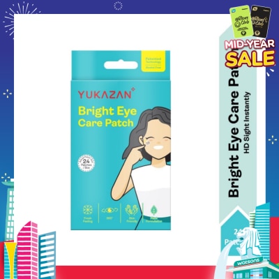 YUKAZAN Bright Eye Care Patch (To Brighten & Moisture Eyes, Eyes Relaxation, Relieve Eye Discomfort & Freshen Up Vision) 24s