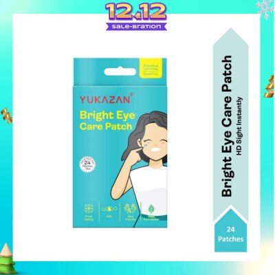 YUKAZAN Bright Eye Care Patch (To Brighten & Moisture Eyes, Eyes Relaxation, Relieve Eye Discomfort & Freshen Up Vision) 24s