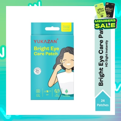 YUKAZAN Bright Eye Care Patch (To Brighten & Moisture Eyes, Eyes Relaxation, Relieve Eye Discomfort & Freshen Up Vision) 24s