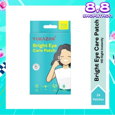 YUKAZAN Bright Eye Care Patch (To Brighten & Moisture Eyes, Eyes Relaxation, Relieve Eye Discomfort & Freshen Up Vision) 24s