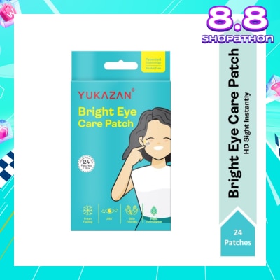 YUKAZAN Bright Eye Care Patch (To Brighten & Moisture Eyes, Eyes Relaxation, Relieve Eye Discomfort & Freshen Up Vision) 24s