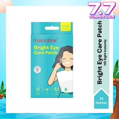 YUKAZAN Bright Eye Care Patch (To Brighten & Moisture Eyes, Eyes Relaxation, Relieve Eye Discomfort & Freshen Up Vision) 24s