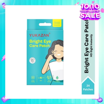 YUKAZAN Bright Eye Care Patch (To Brighten & Moisture Eyes, Eyes Relaxation, Relieve Eye Discomfort & Freshen Up Vision) 24s