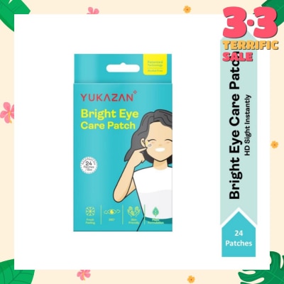 YUKAZAN Bright Eye Care Patch (To Brighten & Moisture Eyes, Eyes Relaxation, Relieve Eye Discomfort & Freshen Up Vision) 24s