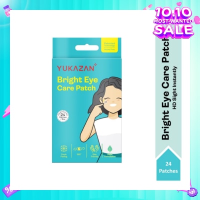 YUKAZAN Bright Eye Care Patch (To Brighten & Moisture Eyes, Eyes Relaxation, Relieve Eye Discomfort & Freshen Up Vision) 24s