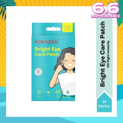 YUKAZAN Bright Eye Care Patch (To Brighten & Moisture Eyes, Eyes Relaxation, Relieve Eye Discomfort & Freshen Up Vision) 24s
