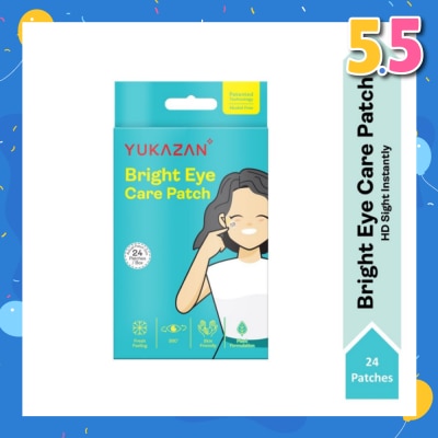 YUKAZAN Bright Eye Care Patch (To Brighten & Moisture Eyes, Eyes Relaxation, Relieve Eye Discomfort & Freshen Up Vision) 24s