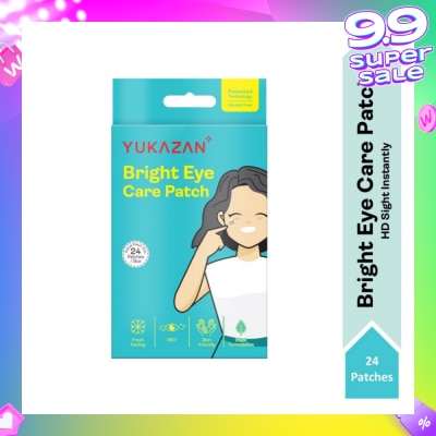 YUKAZAN Bright Eye Care Patch (To Brighten & Moisture Eyes, Eyes Relaxation, Relieve Eye Discomfort & Freshen Up Vision) 24s