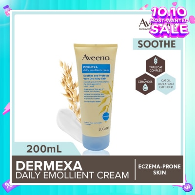 AVEENO Dermexa Daily Emollient Body Cream Steroid Free (Suitable For Eczema-Prone Skin) 200ml