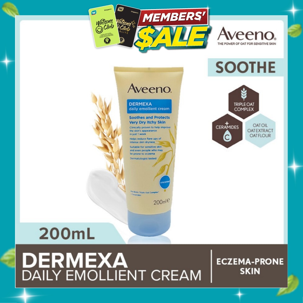 Dermexa Daily Emollient Body Cream Steroid Free (Suitable For Eczema Prone Skin) 200ml image