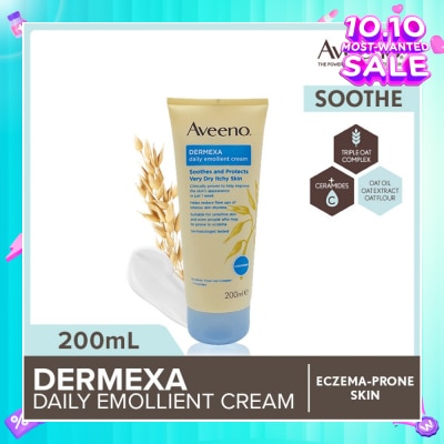 AVEENO Dermexa Daily Emollient Body Cream Steroid Free (Suitable For Eczema-Prone Skin) 200ml