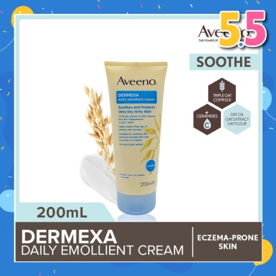 AVEENO Dermexa Daily Emollient Body Cream Steroid Free (Suitable For Eczema-Prone Skin) 200ml