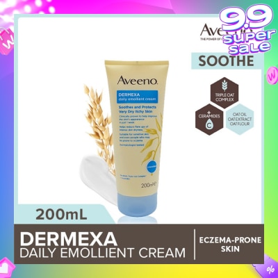 AVEENO Dermexa Daily Emollient Body Cream Steroid Free (Suitable For Eczema-Prone Skin) 200ml