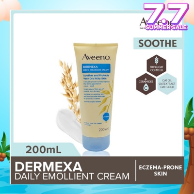 AVEENO Dermexa Daily Emollient Body Cream Steroid Free (Suitable For Eczema-Prone Skin) 200ml