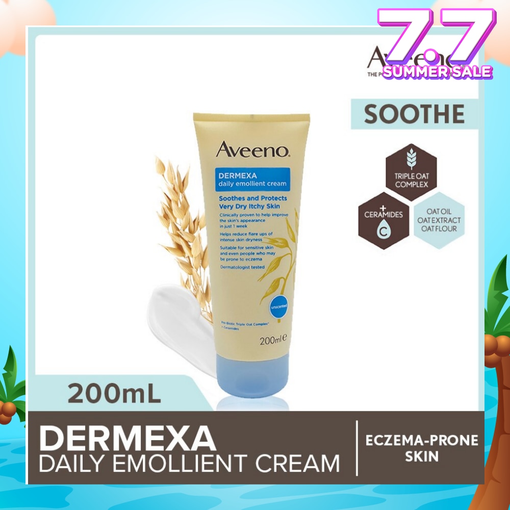 Dermexa Daily Emollient Body Cream Steroid Free (Suitable For Eczema-Prone Skin) 200ml