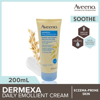 AVEENO Dermexa Daily Emollient Body Cream Steroid Free (Suitable For Eczema-Prone Skin) 200ml