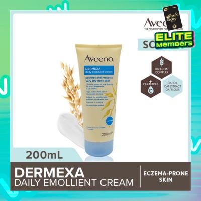 AVEENO Dermexa Daily Emollient Body Cream Steroid Free (Suitable For Eczema-Prone Skin) 200ml