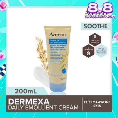 AVEENO Dermexa Daily Emollient Body Cream Steroid Free (Suitable For Eczema-Prone Skin) 200ml