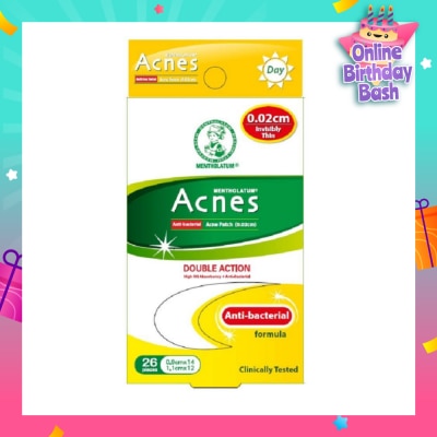 ACNES High Oil Absorbent & Anti-Bacterial Invisibly Thin Acne Patch for Day 0.02cm 26s