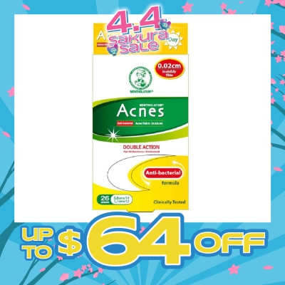 ACNES - High Oil Absorbent & Anti-Bacterial Invisibly Thin Acne Patch for Day 0.02cm 26s