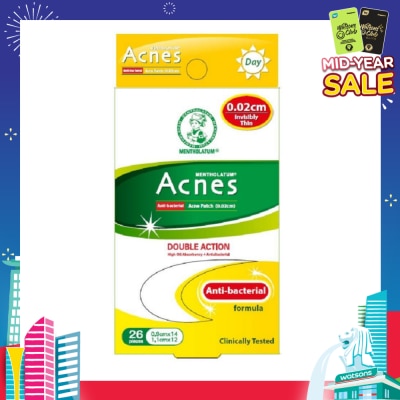 ACNES High Oil Absorbent & Anti-Bacterial Invisibly Thin Acne Patch for Day 0.02cm 26s