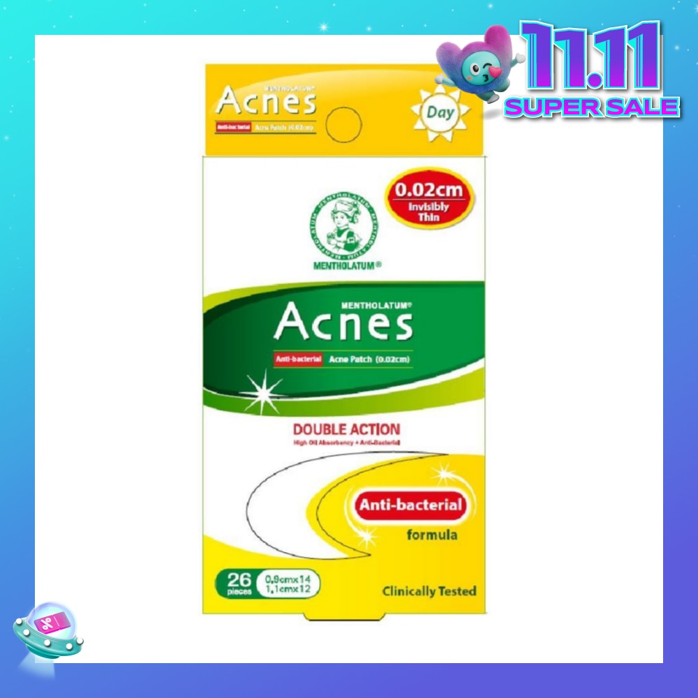 High Oil Absorbent & Anti-Bacterial Invisibly Thin Acne Patch for Day 0.02cm 26s